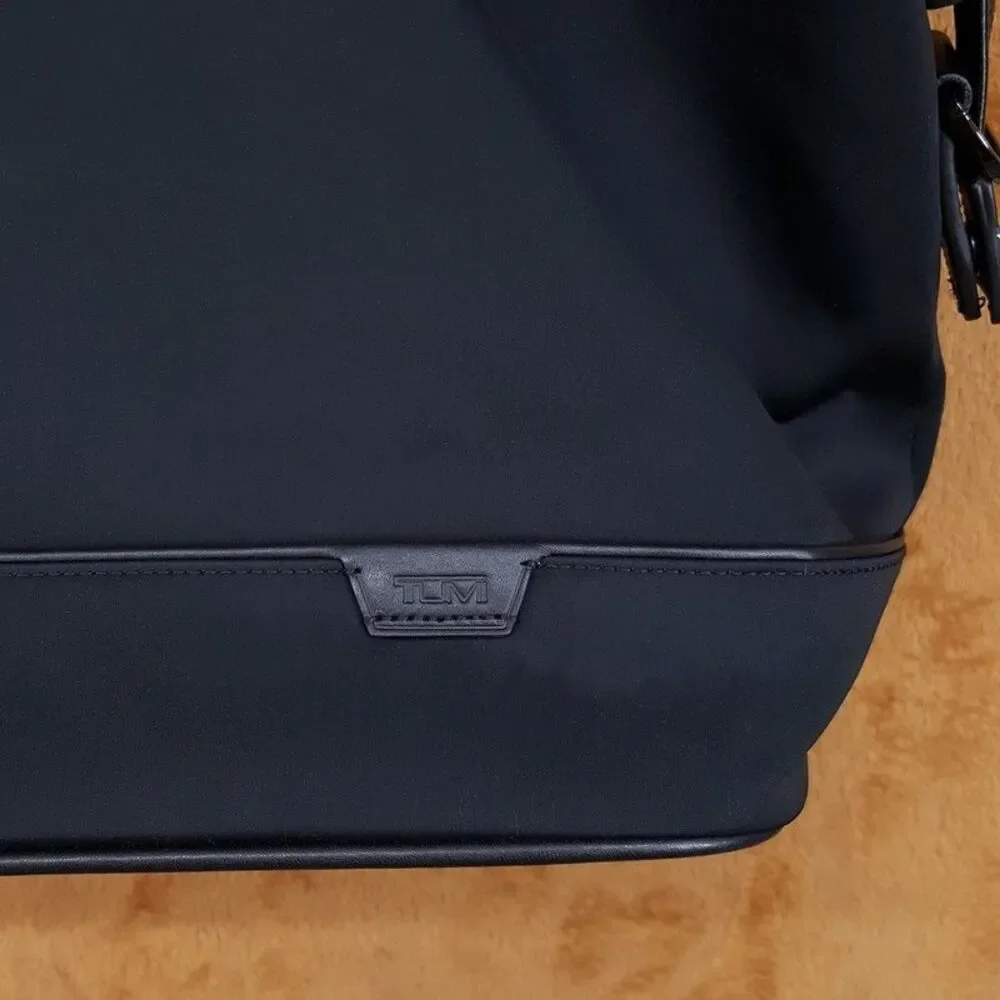 TUMI Nelson Harrison Duffle In Black Crossbody Strap $675